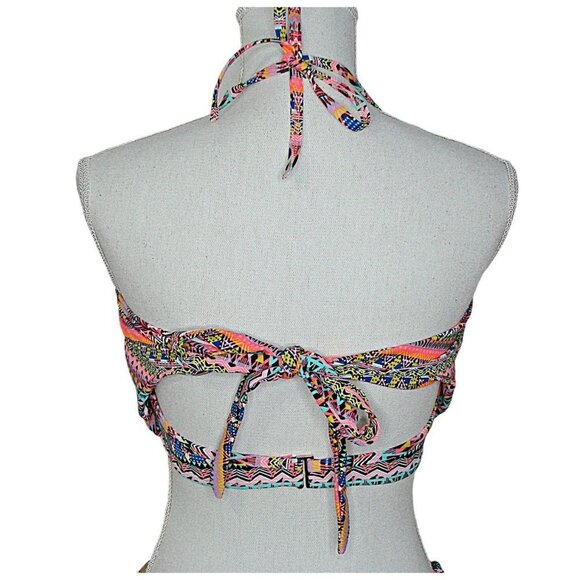 Victoria's Secret The Hottie Cheeky Swim 2 Piece Bikini Set Aztec Neon 32D Small - Picture 2 of 12